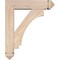 Ekena Millwork Imperial Arts and Crafts Smooth Bracket w/ Offset Brace, Douglas Fir, 5 1/2"W x 20"D x 24"H BKT0604X20X24IMP03SDF - alternate 3